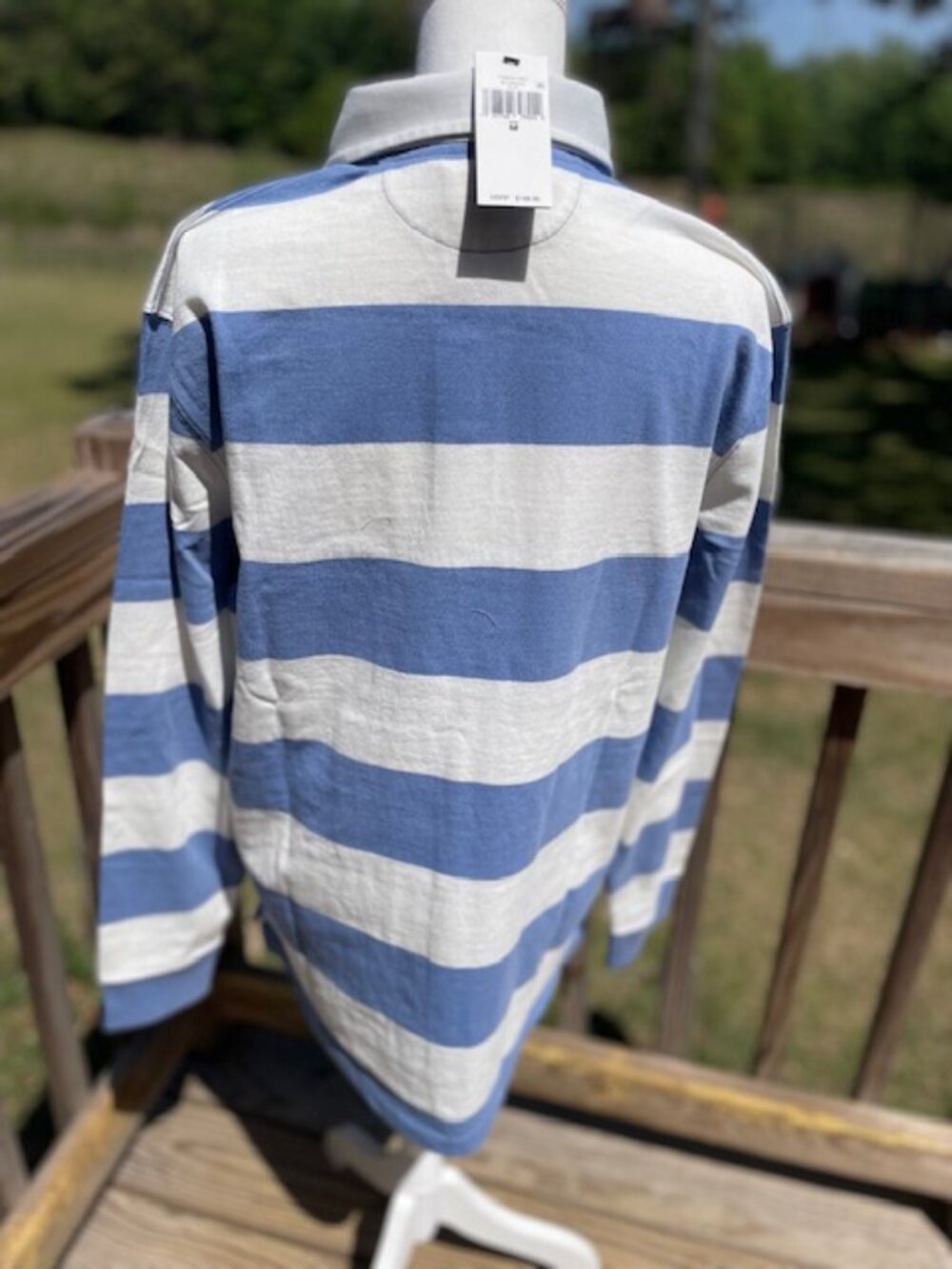 NWT POLO Ralph Lauren Striped LS Rugby Size Medium - Picture 2 of 4